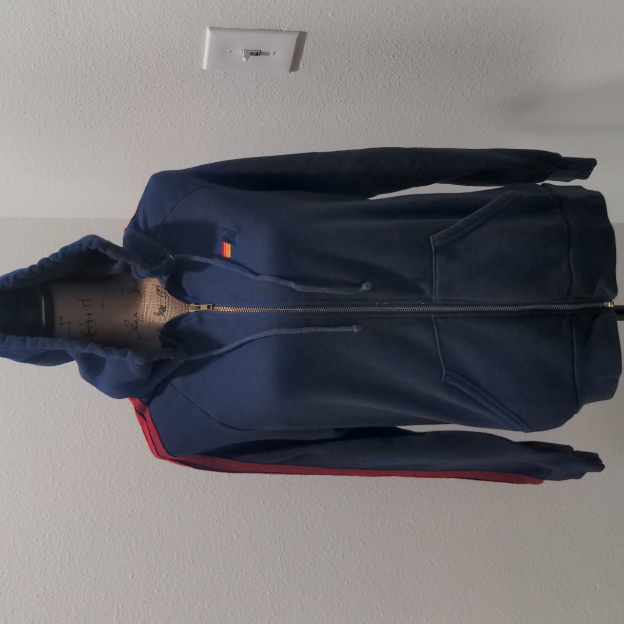 Euc Aviator Nation Zipped Long Sleeve Hoodie